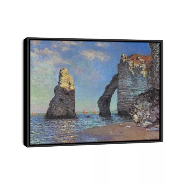 Claude Monet The Cliffs At Etretat Painting Framed Oil Canvas Print