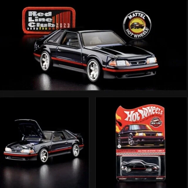 2023 HOT WHEELS RLC Membership Car 1993 Ford Mustang Cobra R Black