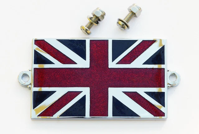 Black Union Jack Enamel Pin Badge - Patriotic UK/GB Flag Metal Pin, Novelty Collectible