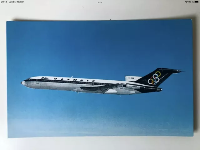 Boeing 727 200 Olympic Airways Carte Postale Aviation Postcard avion