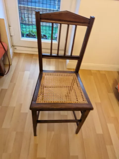 Vintage Cane Occasional Bedroom Window Chair