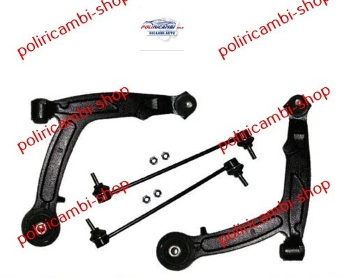 Kit 2 Bracci Oscillanti Anteriori Rinforzati Con Coppia Biellette Fiat Panda 169