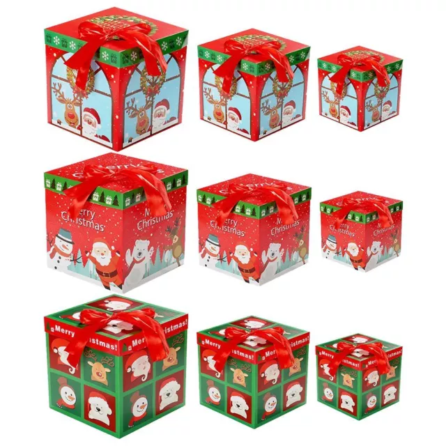 Decoration Christmas Boxes Christmas Paper Box Candy Chocolate Gift Packaging