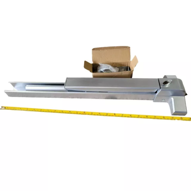 28"-36" Door Push Bar Panic Exit Device with Handle Lock Emergency Hardware