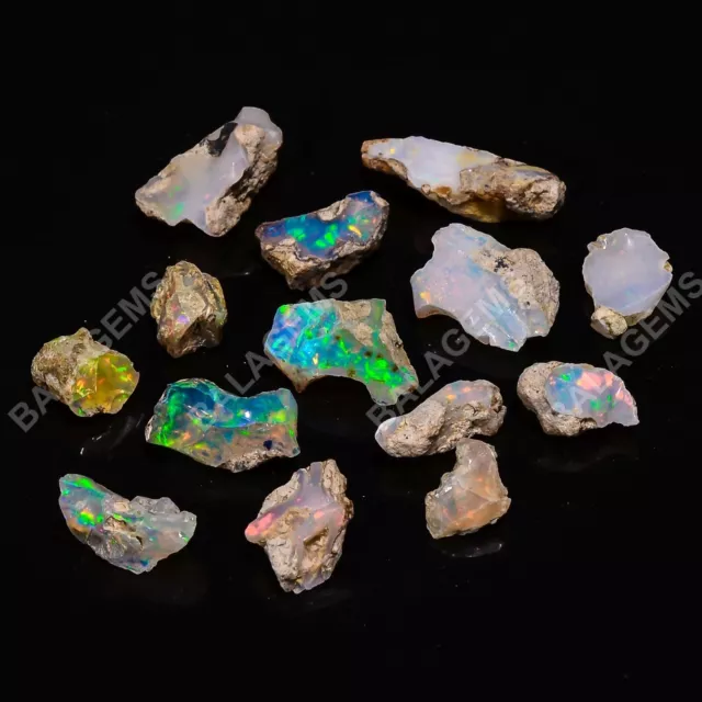 50.00 Cts. Natural Outstanding Ethiopian Opal 11X8 18X12 MM Rough Lot Gemstone