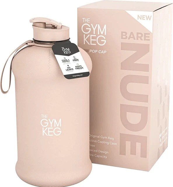 The Gym Keg Official Sports Water Bottle 2.2 L Insulated Sleeve | Carry | Gym