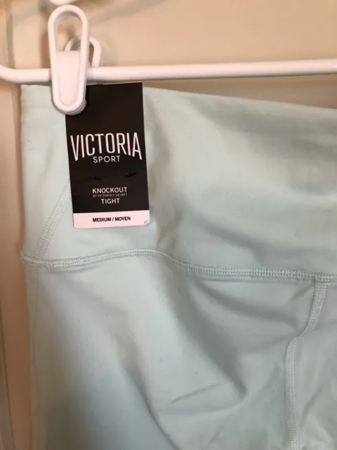 leggings sexy en maille pure Victorias Secret VSX neufs sarcelle serrée taille moyenne 3