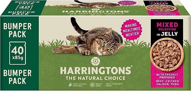 Harringtons Wet Cat Food Mixed in Jelly 40x85 g