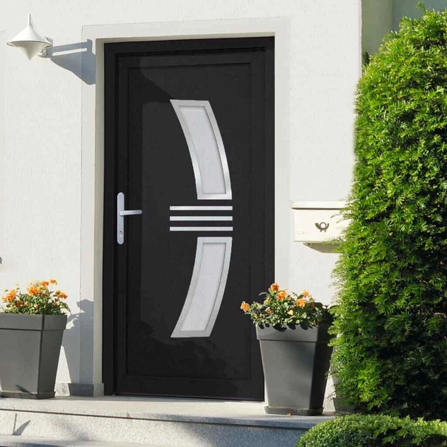 Porte d'Entrée Principale Sécurité Charnières Réglables 3D Extérieur vidaXL