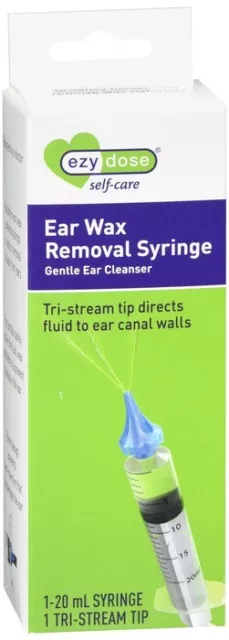 Ezy Dose Gentle Ear Cleanser Ear Wax Removal Tool with Tri Stream Tip