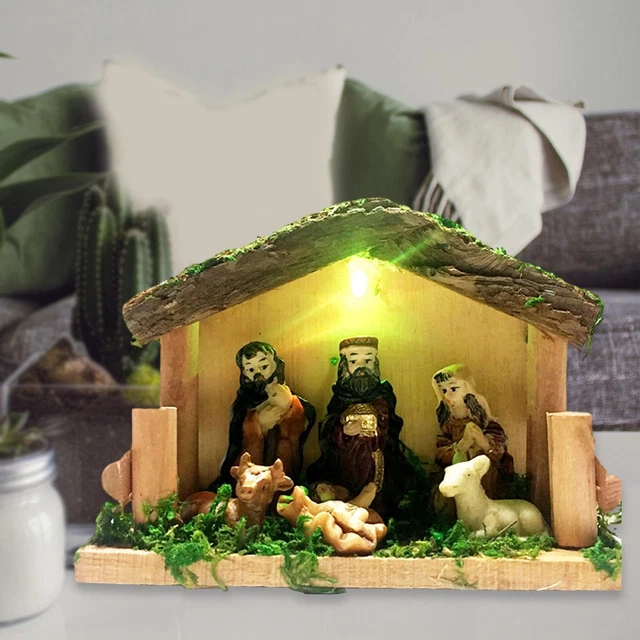Peint à la main Sainte Famille Religieux Chrétien Spirituel pour l'Ornement