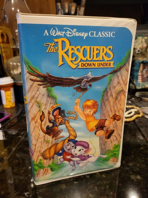 THE RESCUERS DOWN Under Walt Disney Classic VHS Tape 91 Black Diamond
