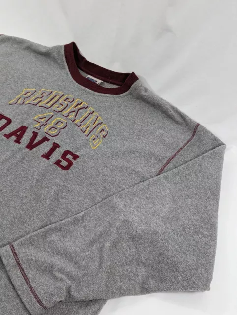 Vintage Sport attack Fleece Pullover Men's XL Washington Redskins Crewneck Davis