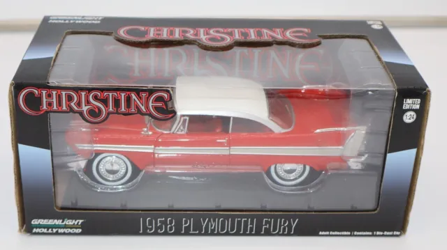 Christine 1958 Plymouth Fury  -  Evil Greenlight 1:24 Scale