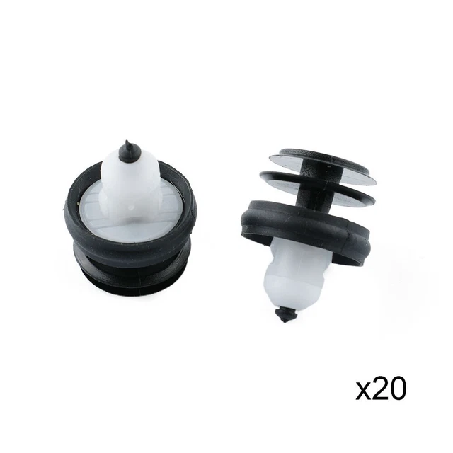 Sicuro per pannello rivestimento porta BMW clip con guarnizioni set 20 nero con bianco