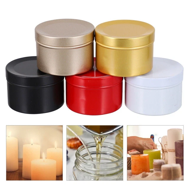 Containers Christmas Candle Jar Scented Candle Cups Metal Tins Cosmetic Jar