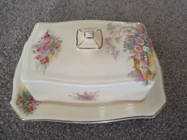 Royal Winton Grimwades Butter Dish. Made in England.