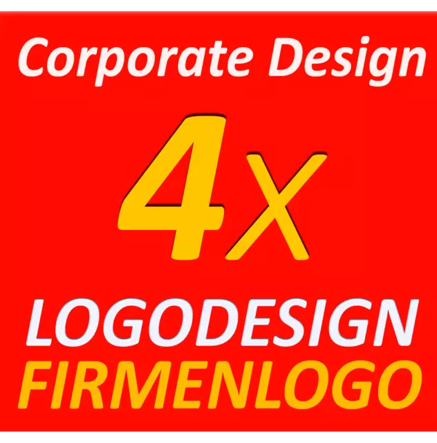 4x Logo Design Production Layout Logo Company Firmelogo + Vector Graphics