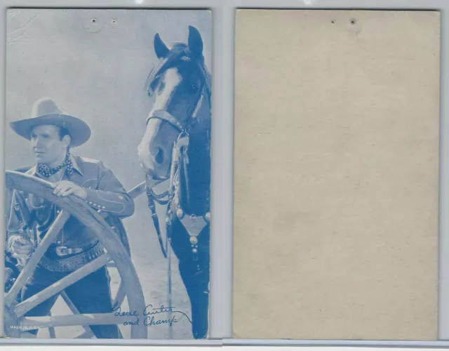 W Card, Cowboys Stars, Blue Tint, 1950's, Gene Autry (19)