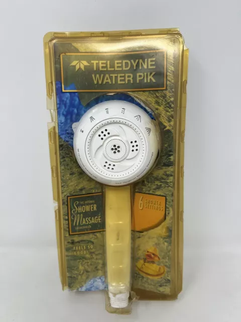 Vintage Teledyne Water Pik The Original Shower Massage Showerhead 6 Settings NOS