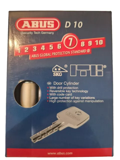 Abus Profilzylinder 35/45 D10 mit Code Karte und 5 Schlüsseln neu Türzylinder