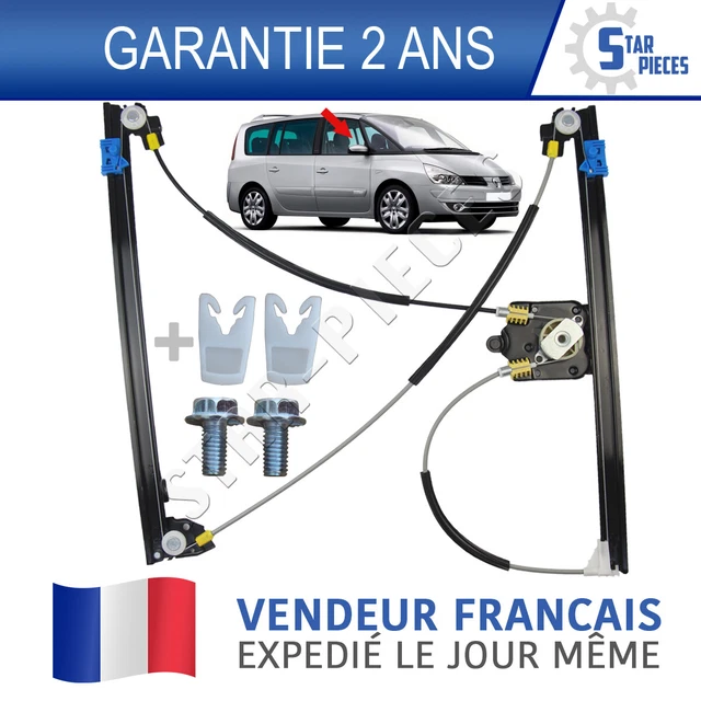 Lève-Vitre Avant Droit Compatible Renault Espace 4 (2002-2014) - Mécanisme Électrique Passager 8200017894