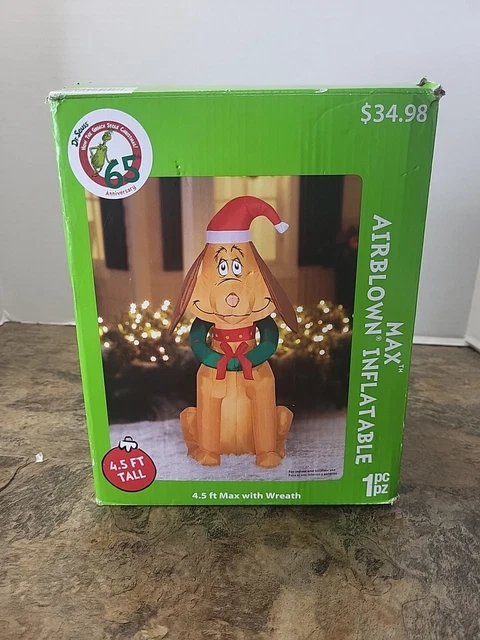 MAX DOG THE Grinch Stole Christmas Gemmy Airblown Inflatable Yard Décor ...