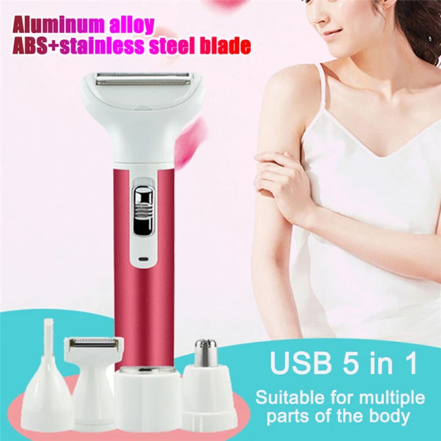 Afeitadora eléctrica para mujer 5 en 1 afeitadora cara barba bigote