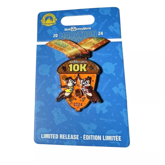 2024 DISNEY RUNDISNEY Walt Disney World Marathon Weekend 10K Medal Pin