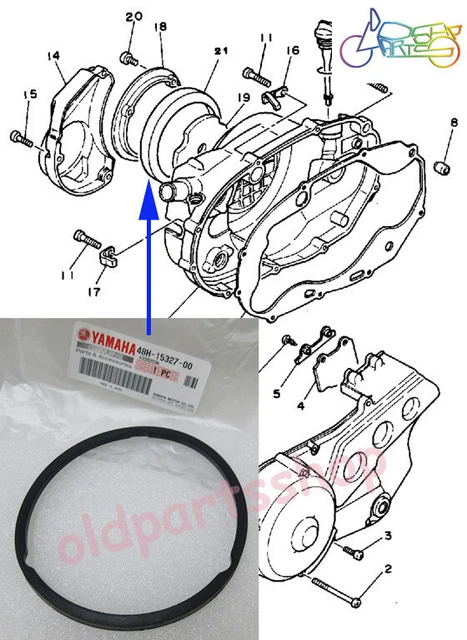 Yamaha RD350YPVS RZ350 Engine Mount Spacer OEM Crankcase Damper 48H-15327-00 Yamaha RD350YPVS RZ350 Engine Mount Spacer OEM Crankcase Damper 48H-15327-00