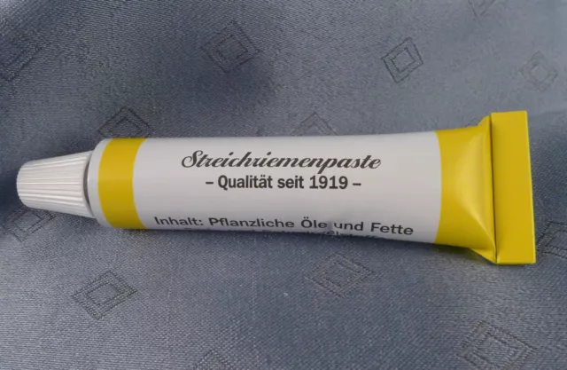 Herold Solingen GELBE TUBENPASTE Fettpaste f Streich-/ Abziehriemen Rasiermesser