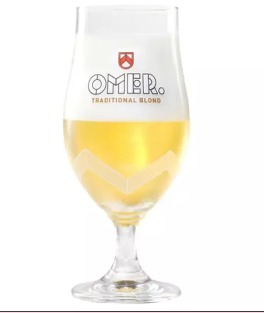 Personnalisé Gravé Officiel Omer 33cl Belgique Bière Verre ( Votre Nom / Messag