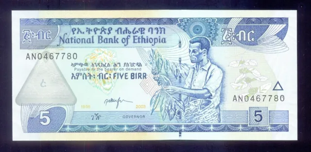 Ethiopia 5 Birr 2003  P47c   UNC
