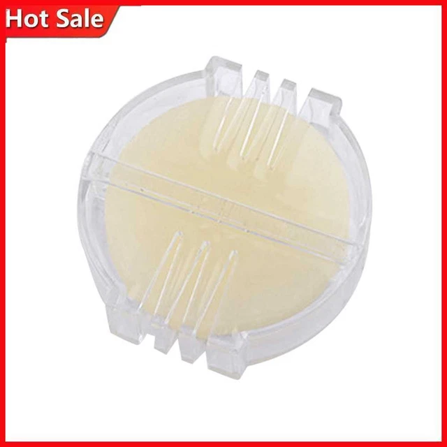 Bloque de cera de abejas con caja transparente hilo de bordado soluble en agua suministros de costura de cera