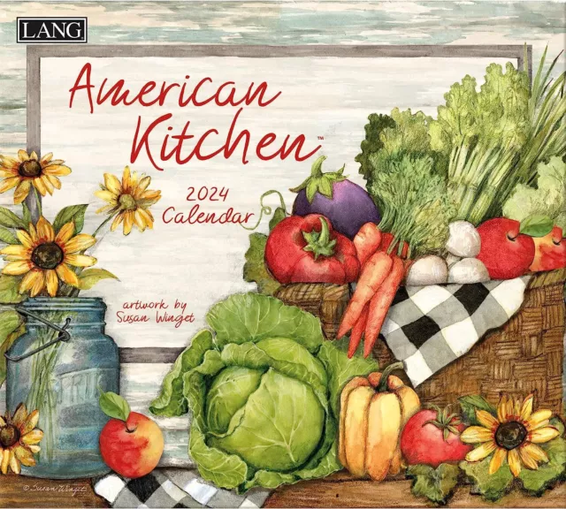 American Kitchen Deluxe 2024 Wall Calendar Brand New 01891.webp