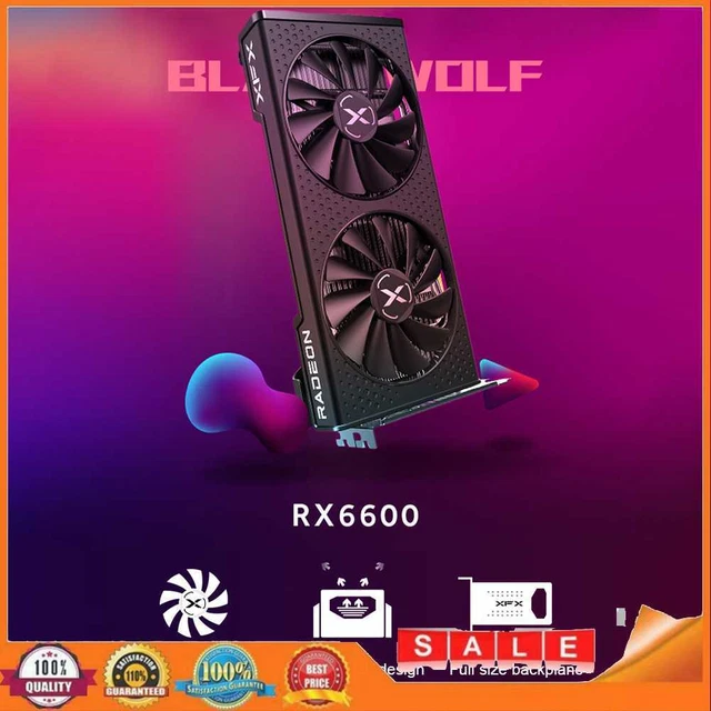 XFX RX 6600 Computer Graphics Card 8GB 128Bit GDDR6 Computer PC Accessories