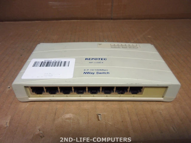 Repotek Router REPOTEC RP-1708K LAN 8-Port LAN 10/100 Fast Ethernet Network Switch ...
