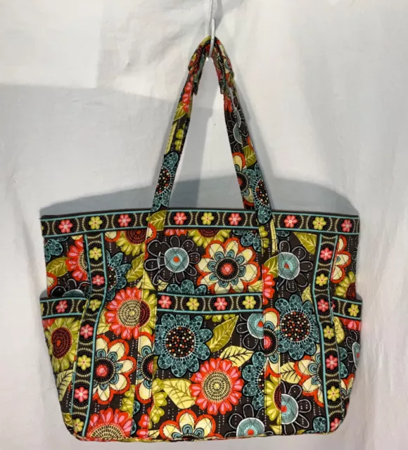 XL Vera Bradley Flower Shower “Get Carried Away” Tote Bag NWOT