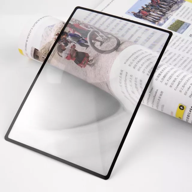 Full Page Magnifier Sheet 3x Big Large Magnifying Glass Reading Book Aid Lens,