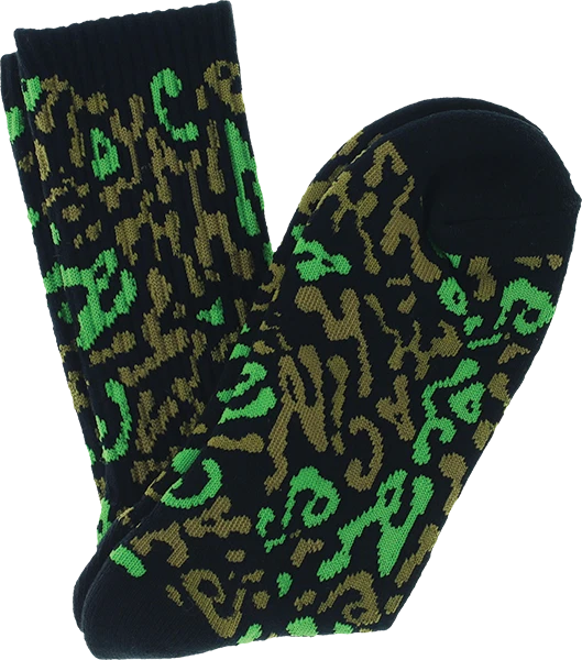 TOY MACHINE CAMO CREW SOCKS BLACK 1pr