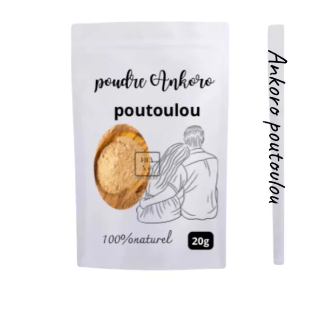 ANKORO/POUTOULOU RETARDANT POUDRE  Très Puissante Pour Homme 100%  BIO 20g