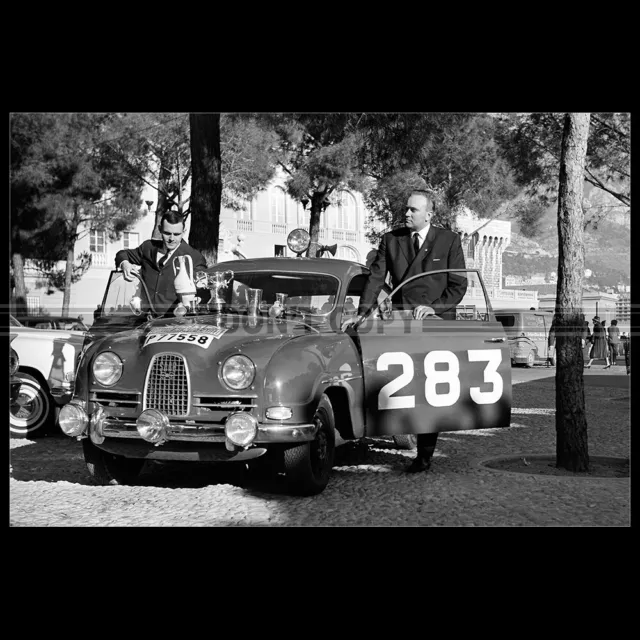 Photo A.034726 SAAB 96 CARLSSON-PALM RALLYE MONTE CARLO 1963