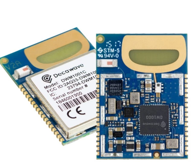 5 x DWM1001C UltraWide-Band (UWB) module from Qorvo (Decawave) - BRAND NEW