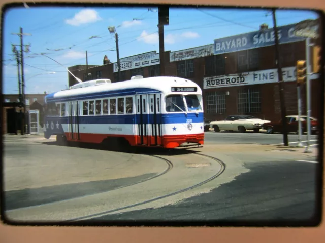 1976 SEPTA Westmoreland Loop Trolley Philadelphia PA 35mm Kodachrome Photo Slide