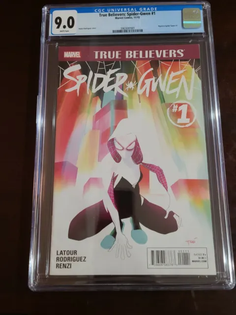True Believers Spider-Gwen #1 Rare Graded By Cgc 9.0