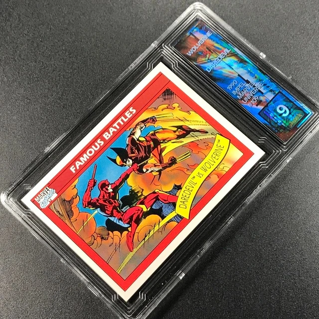 1990 Impel Marvel Universe #115 Captain America Vs Wolverine Pure Graded X Pgx 9
