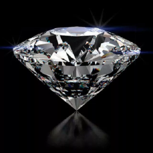 2 Ct CERTIFIÉ Diamant Naturel Taille Ronde D Grade VVS1 +1 Cadeau Gratuit...