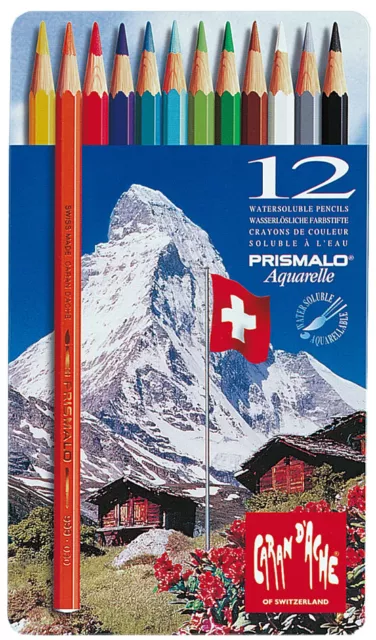 CARAN D'ACHE Buntstifte PRISMALO 12er Metalletui