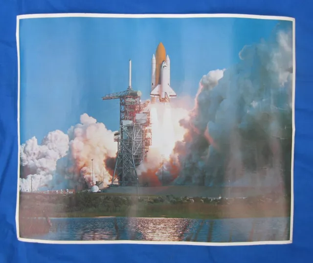 Space Shuttle Blastoff-"1982 Cape Canaveral Poster" Challenger-Space Travel.