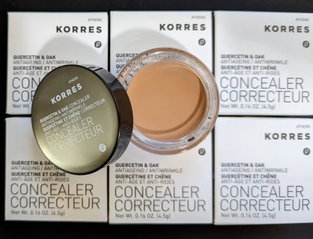 Korres Quercetin and Oak Antiageing Concealer, 04 Tan, 0.16 Oz - Lot of 50